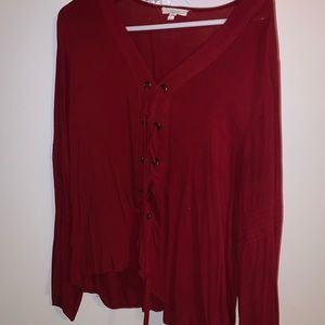 Red blouse from Maurices